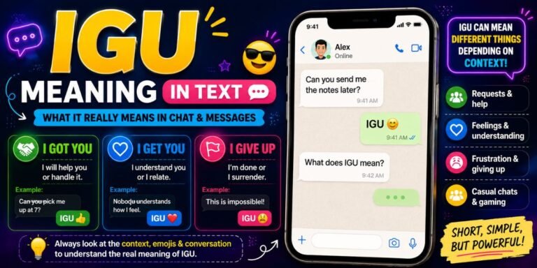 IGU Meaning in Text