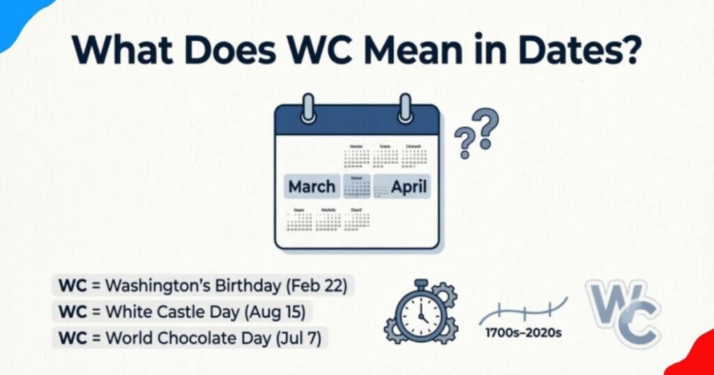 What Does WC Mean in Dates